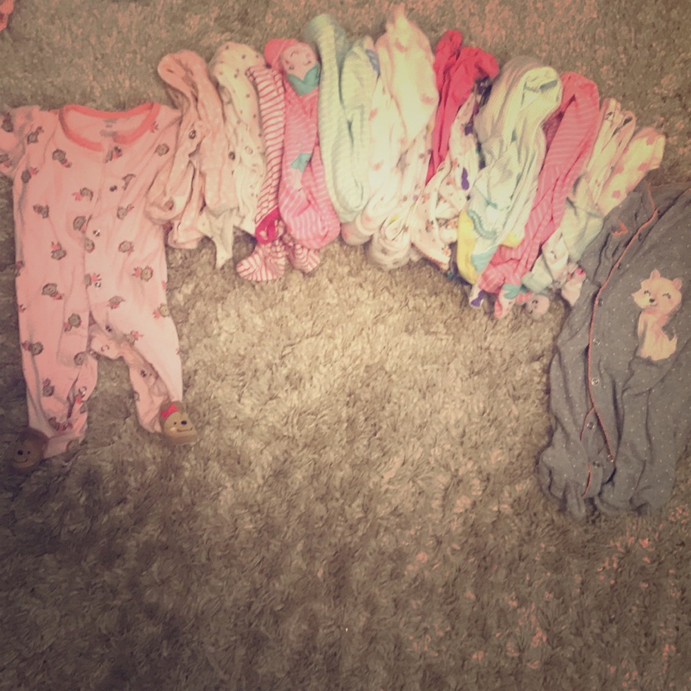 3 month pajama lot - 16 pairs - girls - Carter’s